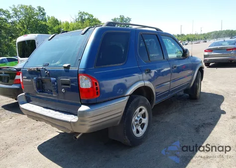 2002 Isuzu Rodeo S 2.2L из США, поврежденный, VIN 4S2CK58D224333439